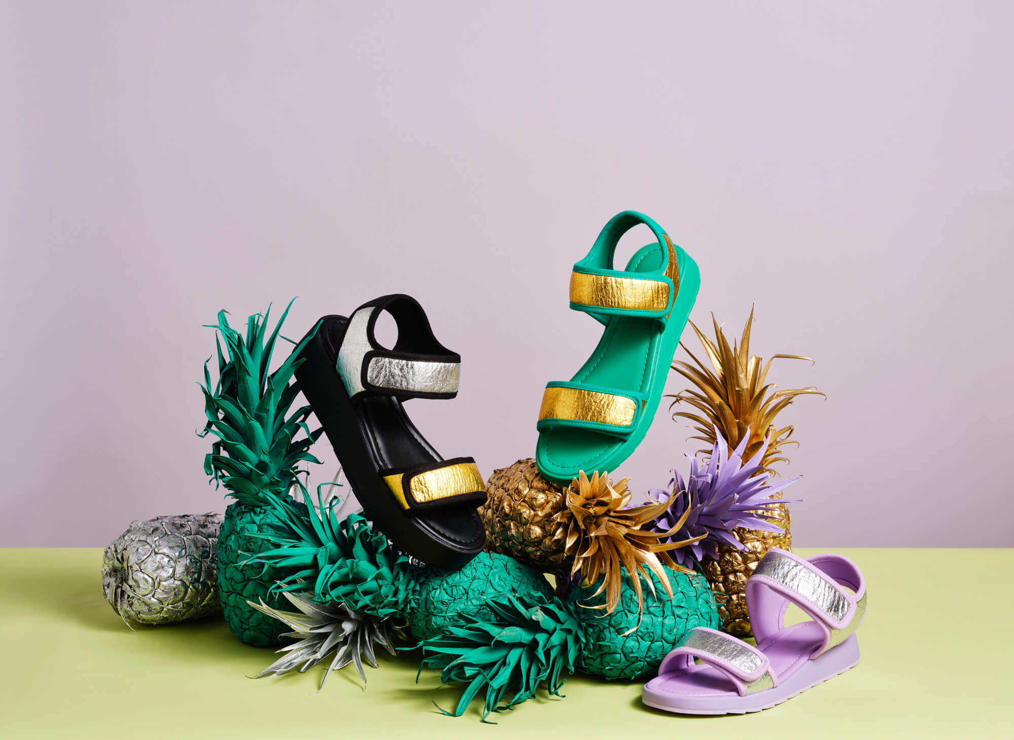 Chic me sales pineapple sandals