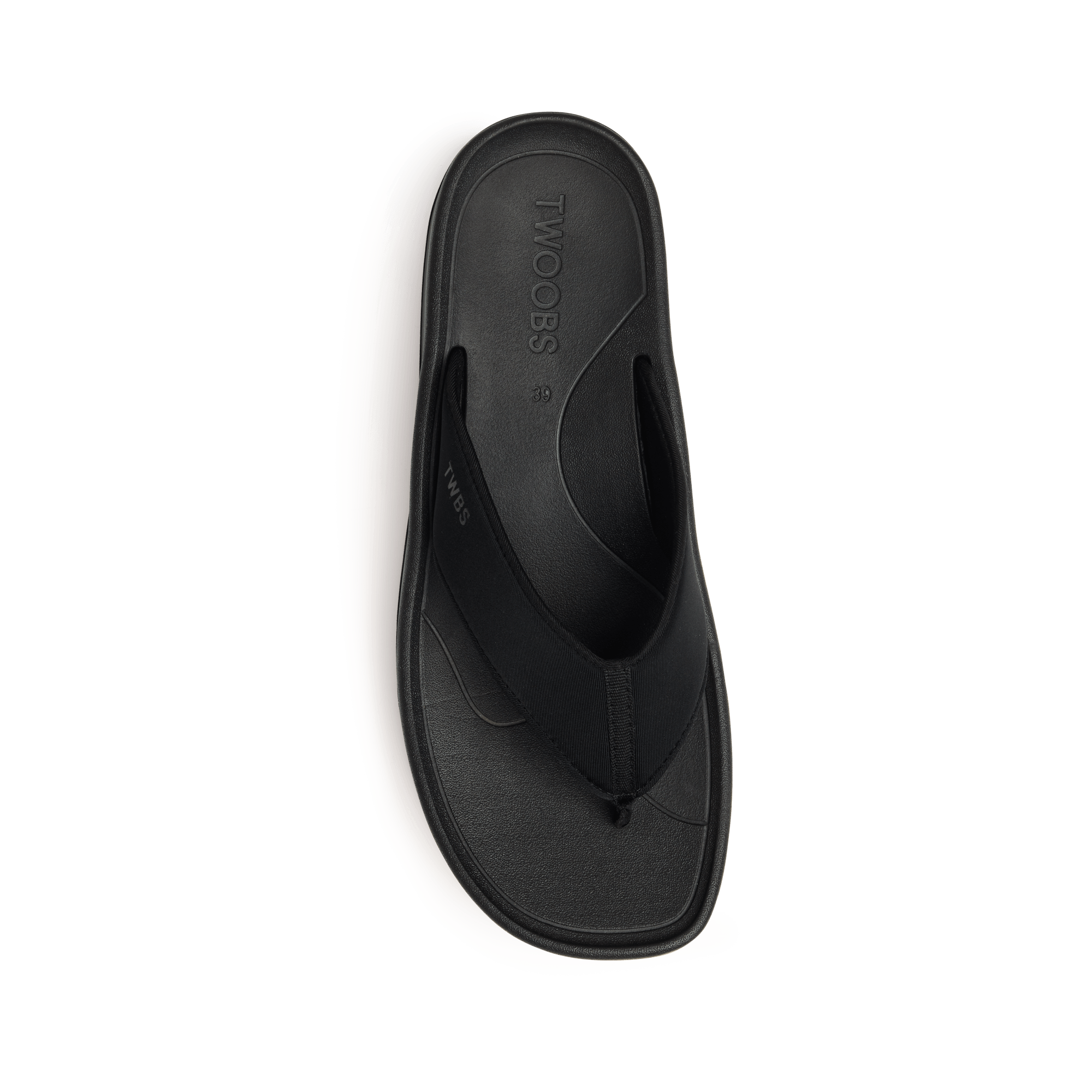 Twoobs Platform Shop The BFF+ in Black | Platform Flip Flop | TWOOBS