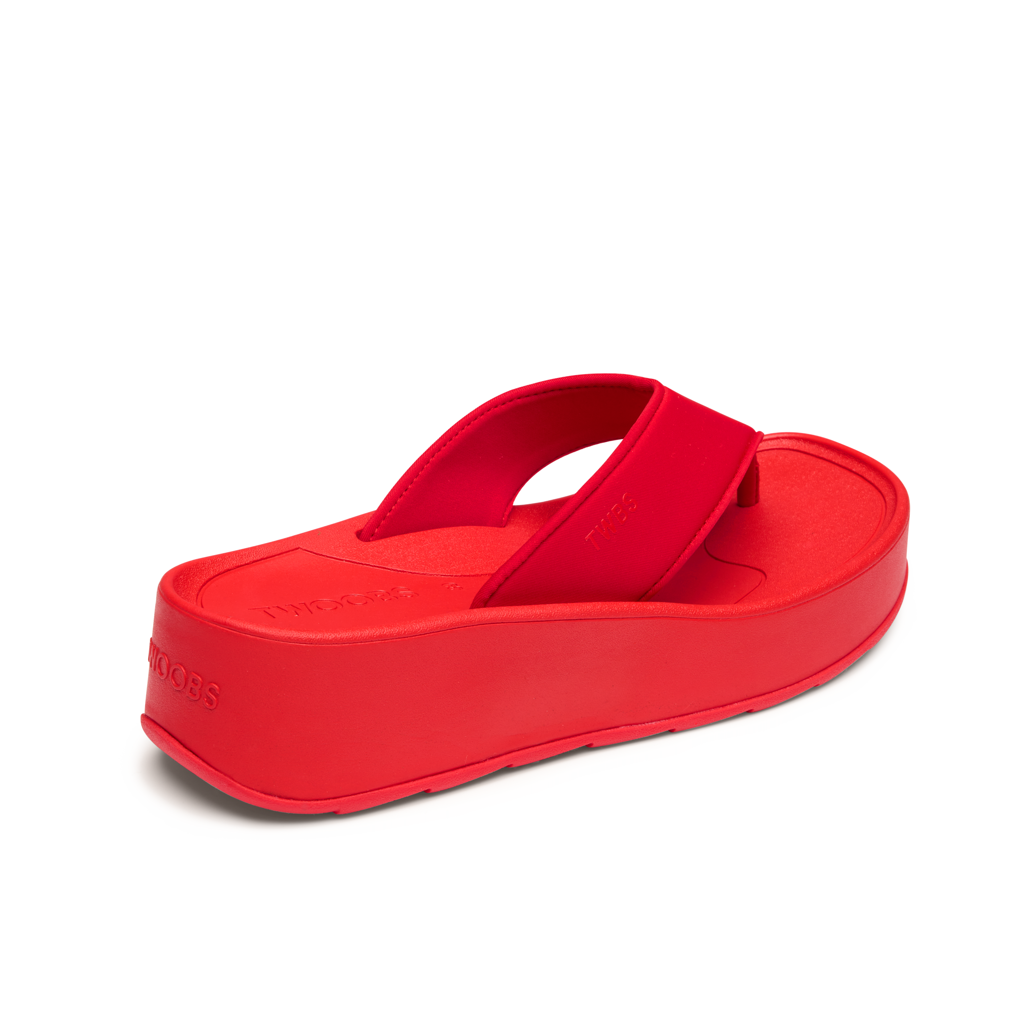Twoobs Platform Shop The BFF+ in Red | Platform Flip Flop | TWOOBS