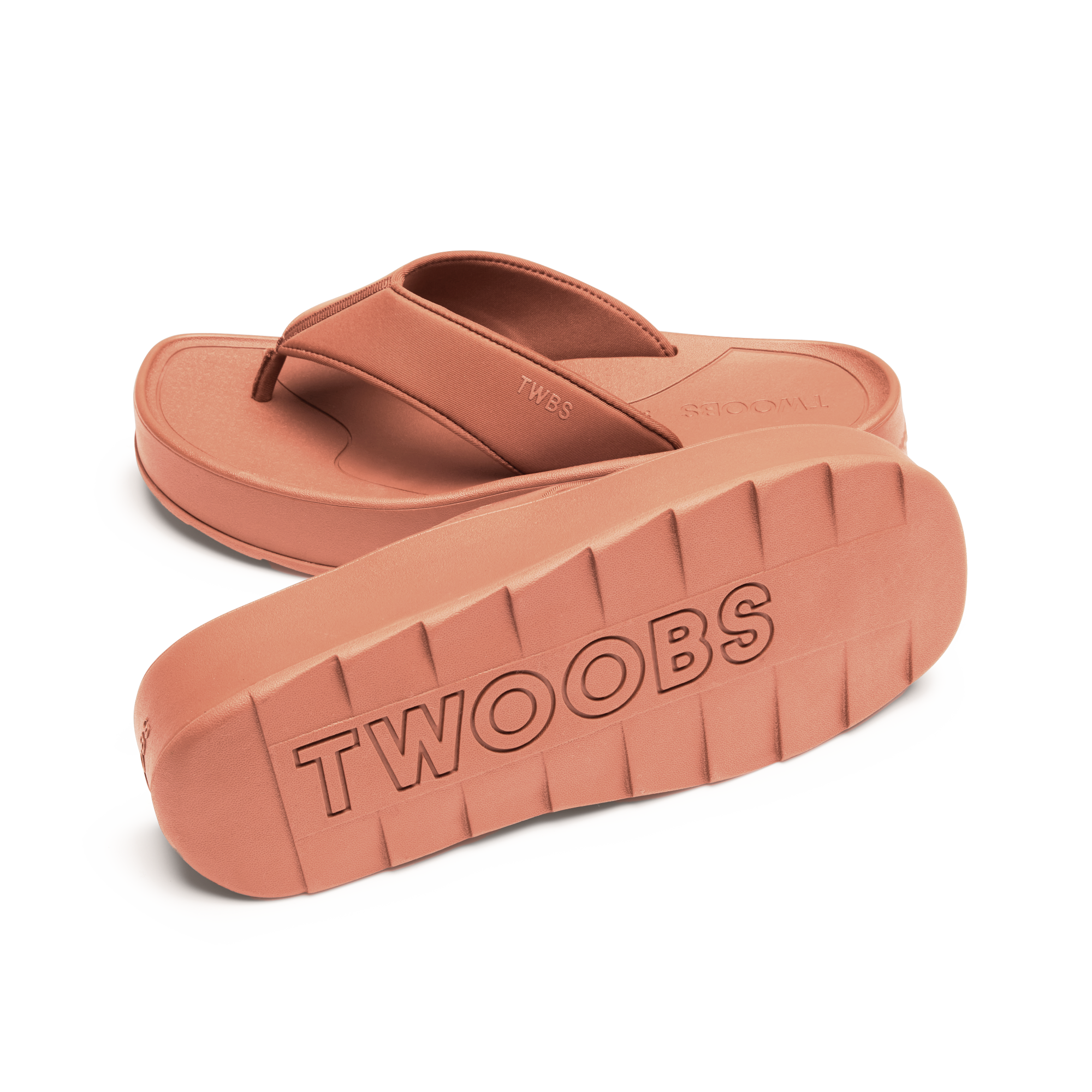 Twoobs Platform Shop The BFF+ in Dusty Pink | Platform Flip Flop | TWOOBS