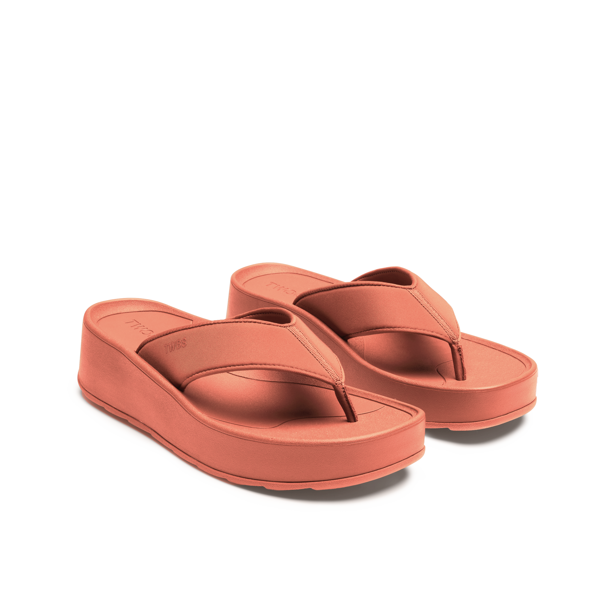 Twoobs Platform Shop The BFF+ in Dusty Pink | Platform Flip Flop | TWOOBS