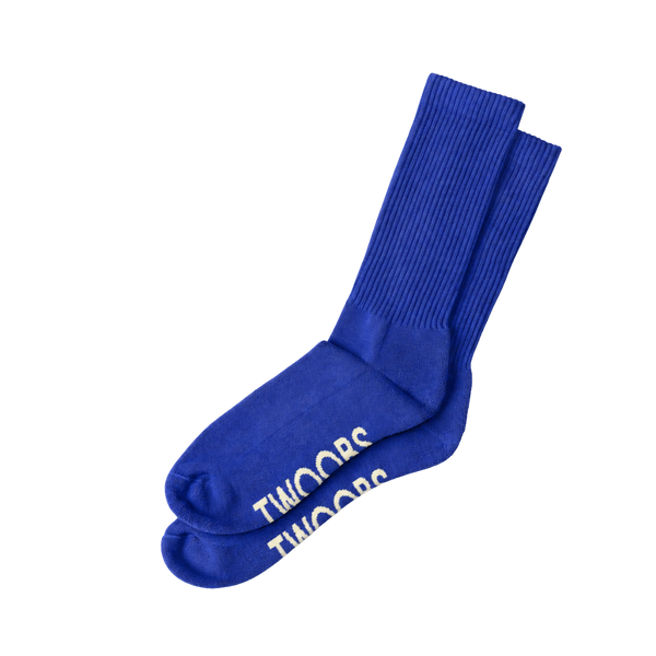 Twoobs Blue Shop Socks in Blue | Accessories | TWOOBS