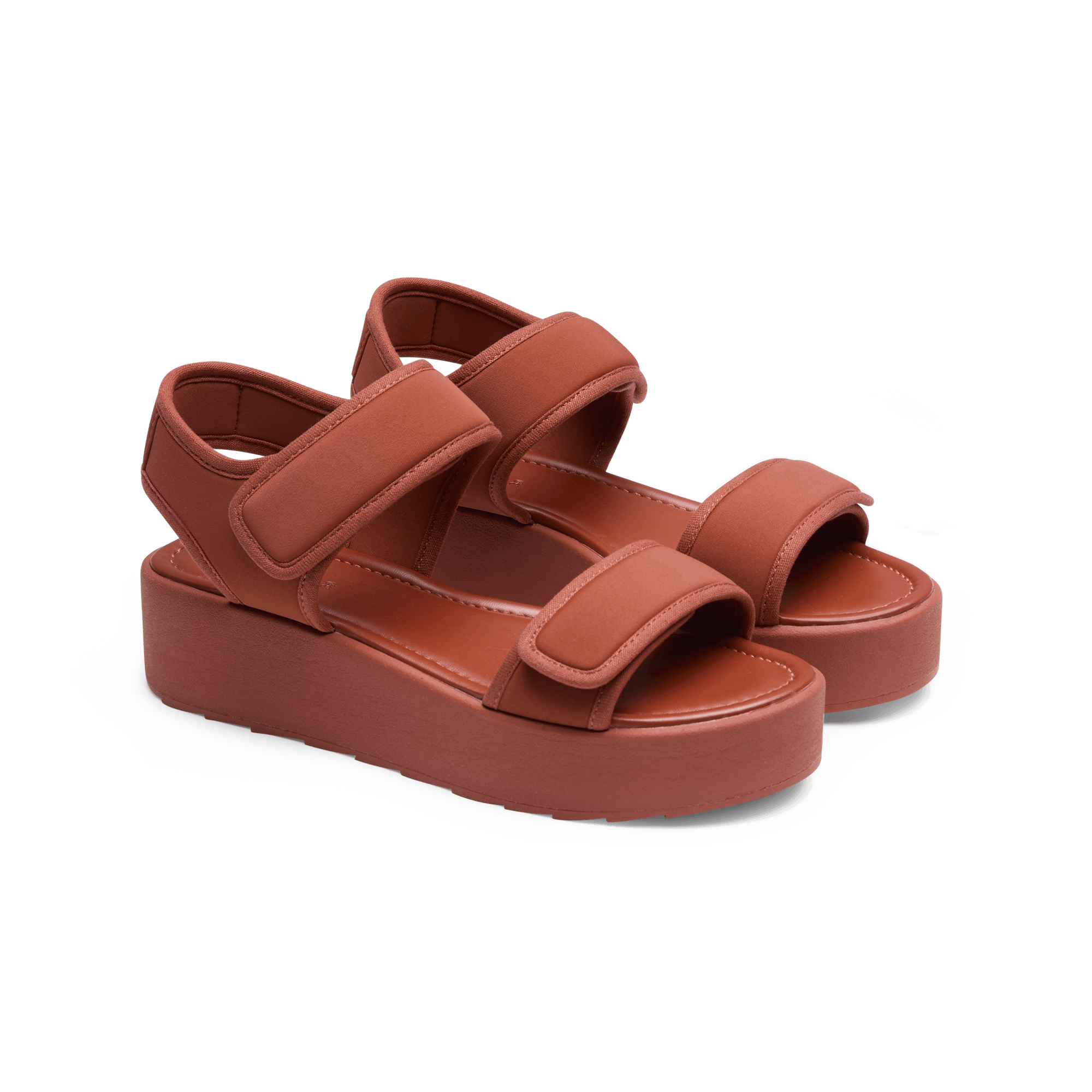Shop The OG in Rust Platform Sandals TWOOBS
