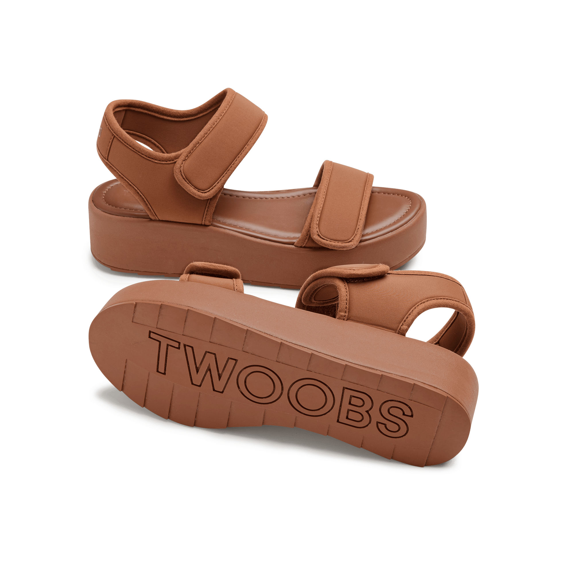 Twoobs Platform Shop The OG+ in Brown | Platform Sandals | TWOOBS