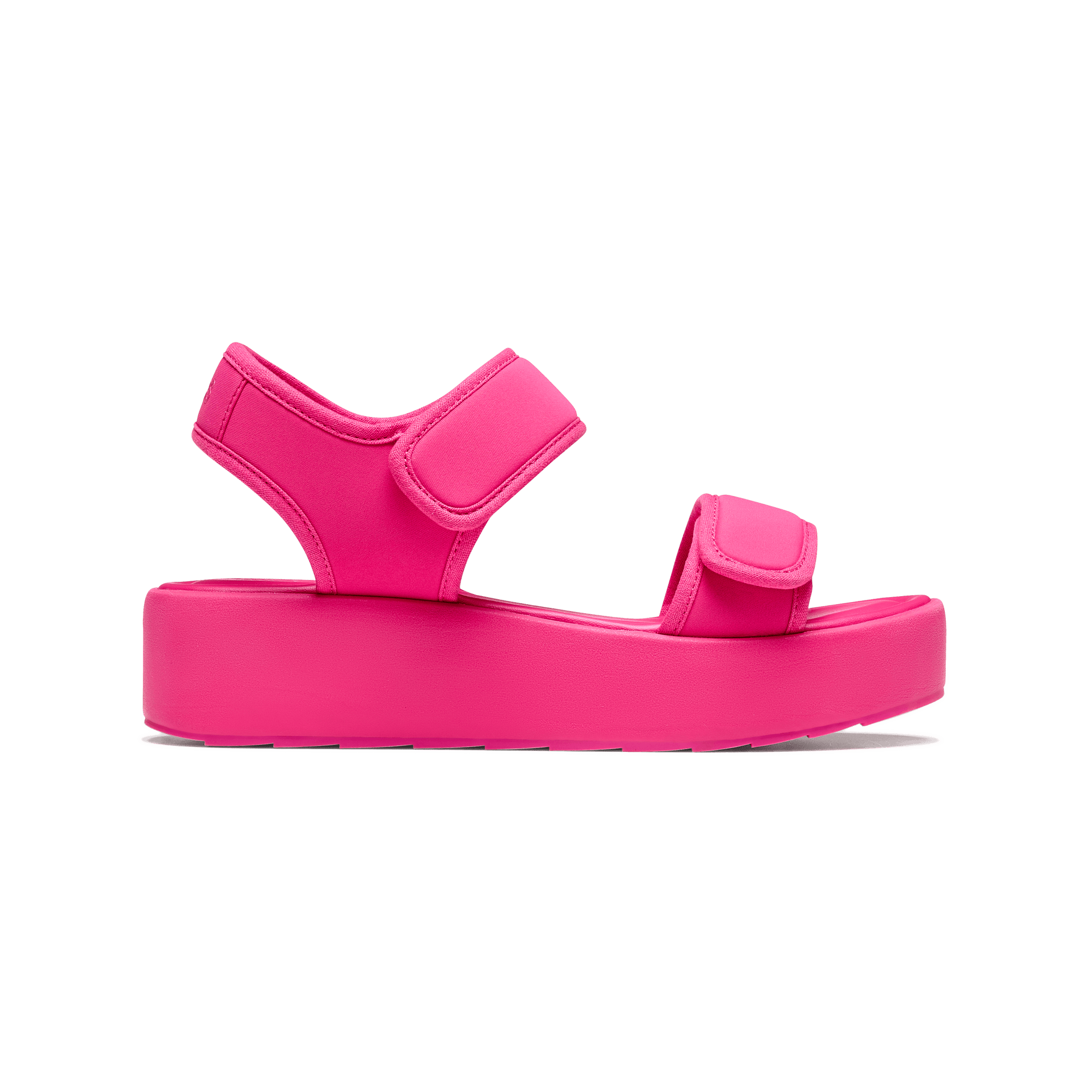 Pink flatform sandals hotsell