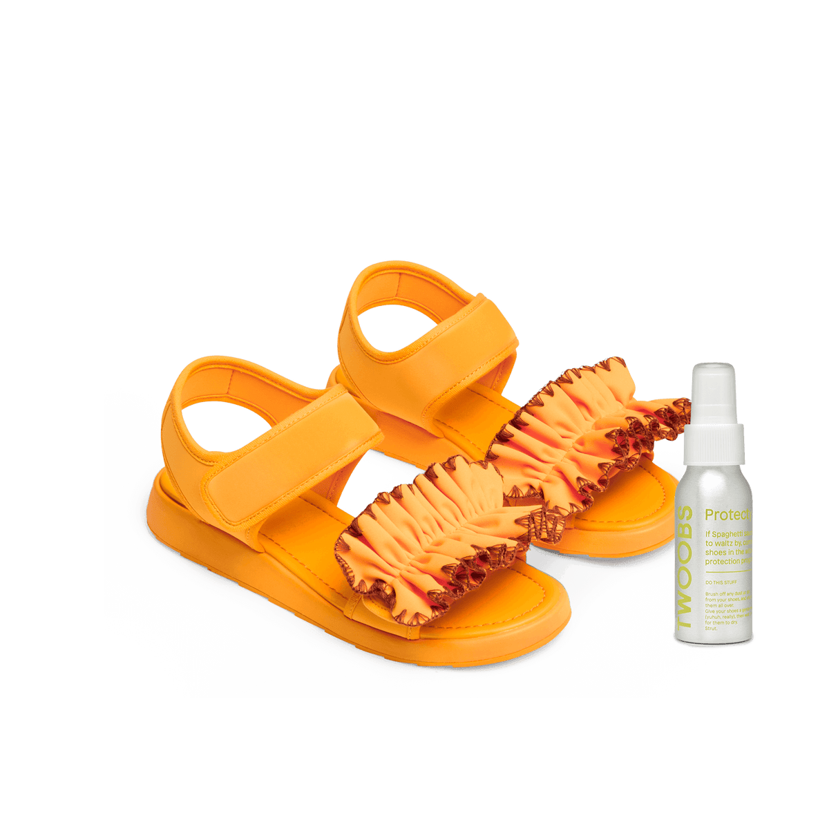 The Frilly Feet Fiesta Bundle // Fl-orange Pugh