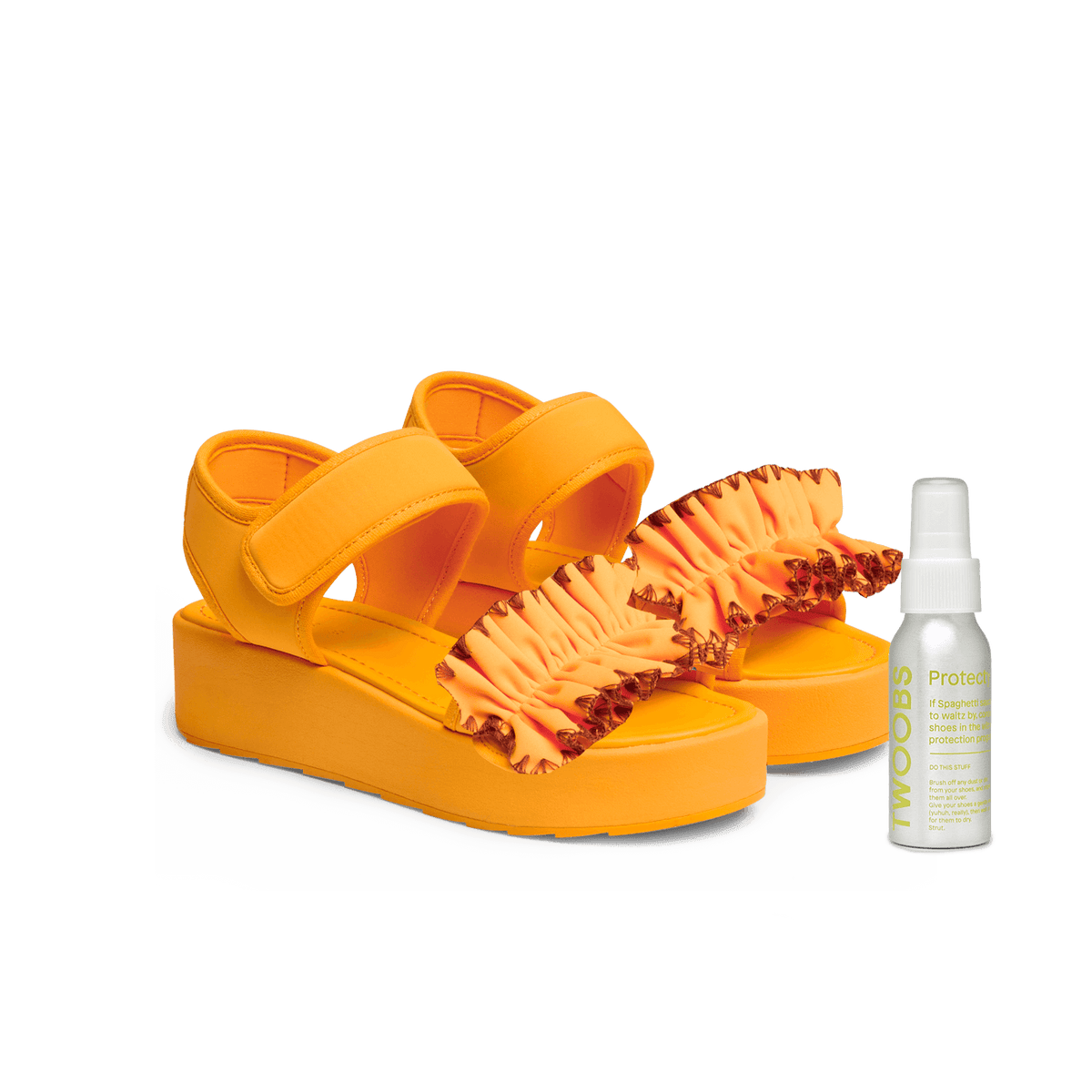 The Frilly Feet Fiesta Bundle + // Fl-orange Pugh
