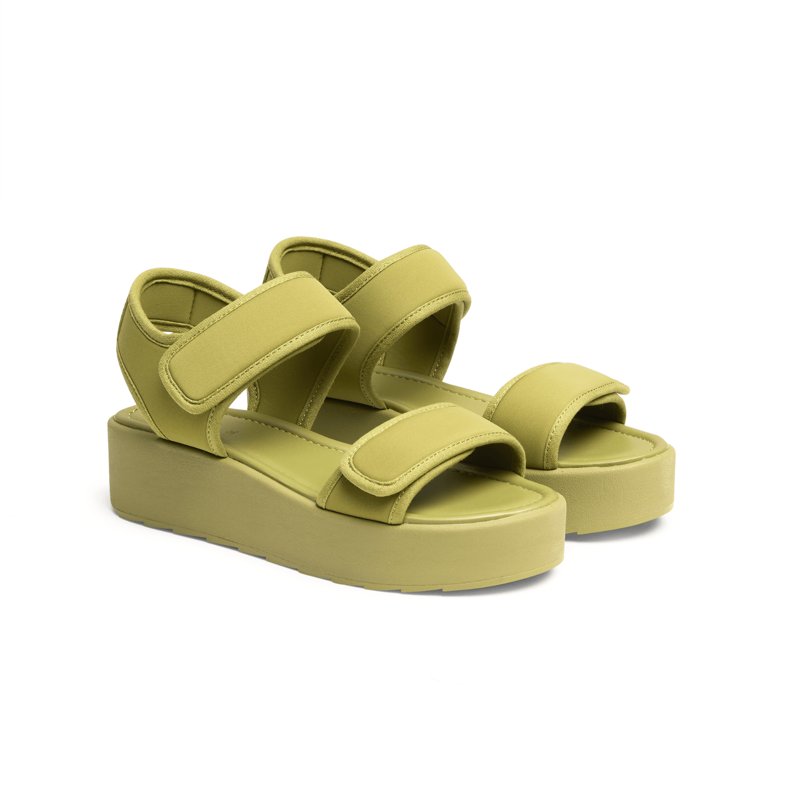 og Images High Quality Grahic Shop The OG+ in Green | Platform Sandals | TWOOBS