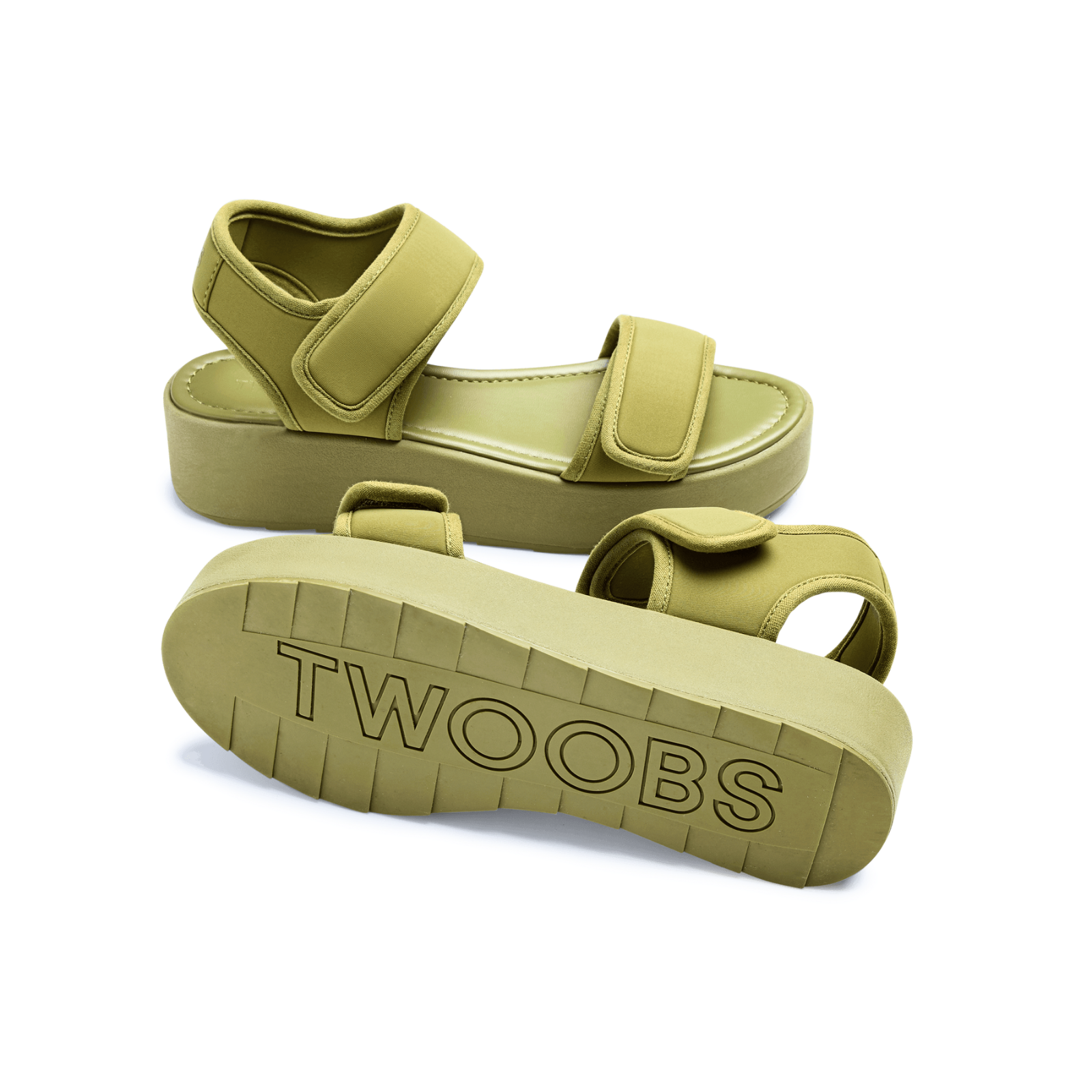 Twoobs Platform Shop The OG+ in Green | Platform Sandals | TWOOBS