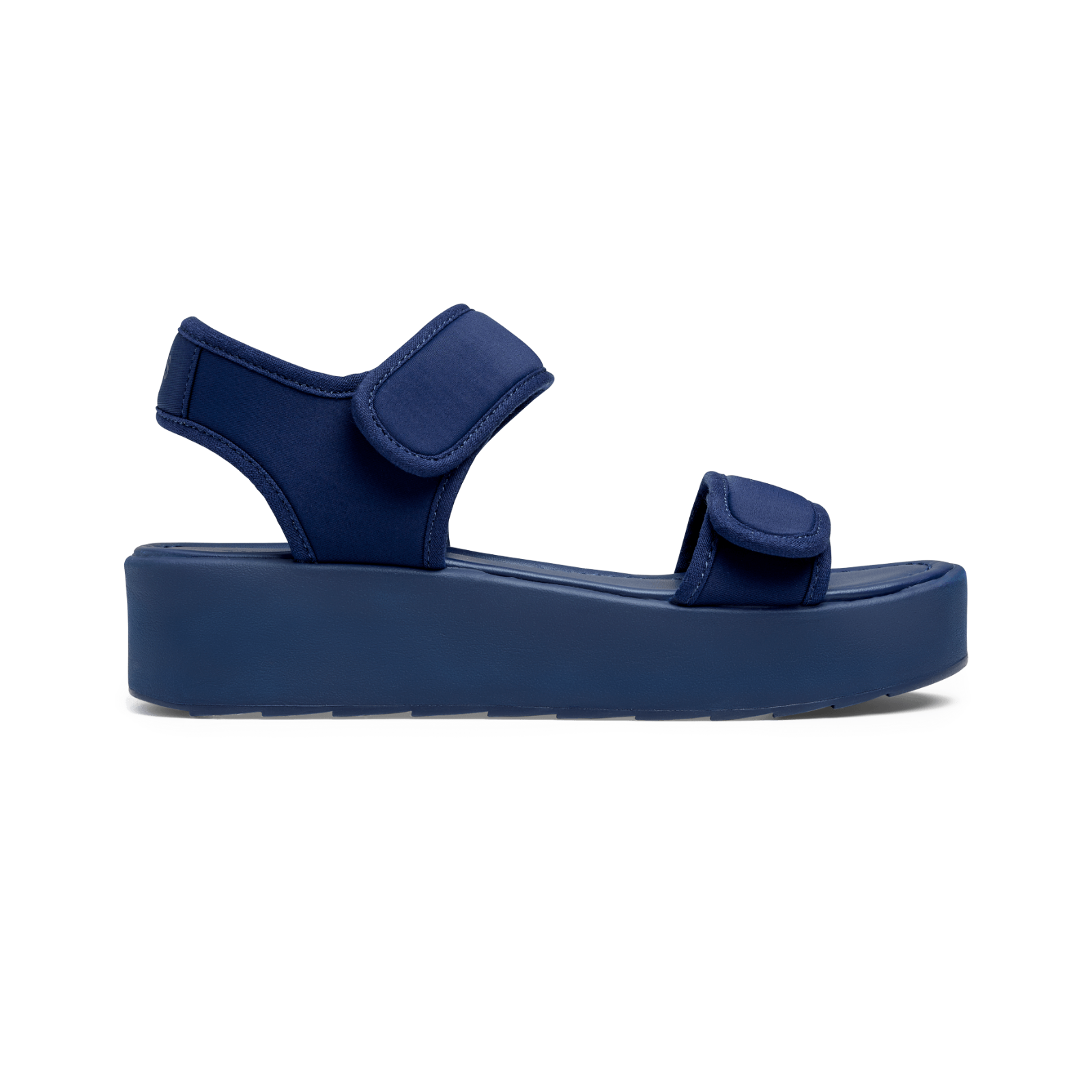 Twoobs Blue Navy Blue Flatform Sandals