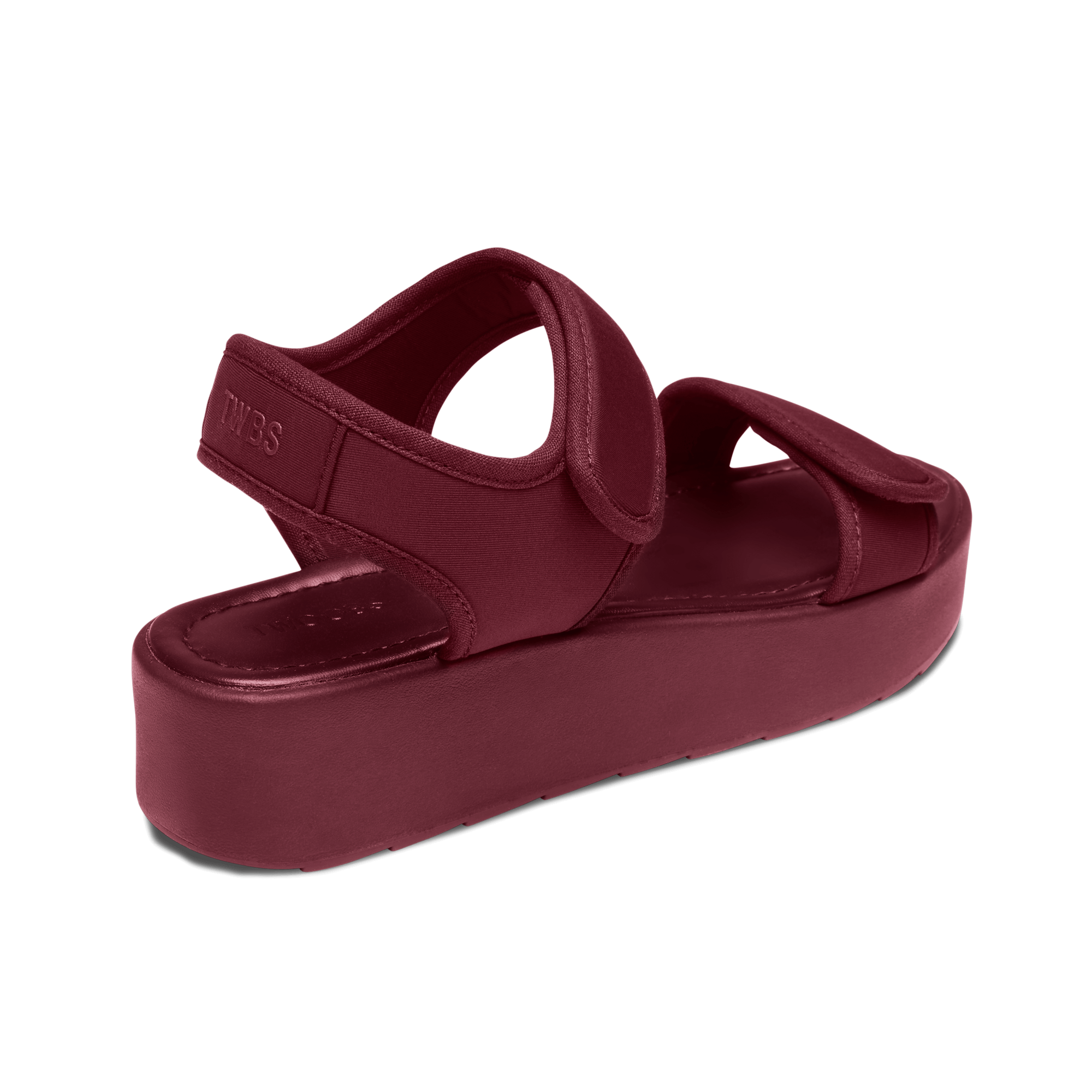 Twoobs Platform Shop The OG+ in Burgundy | Platform Sandals | TWOOBS