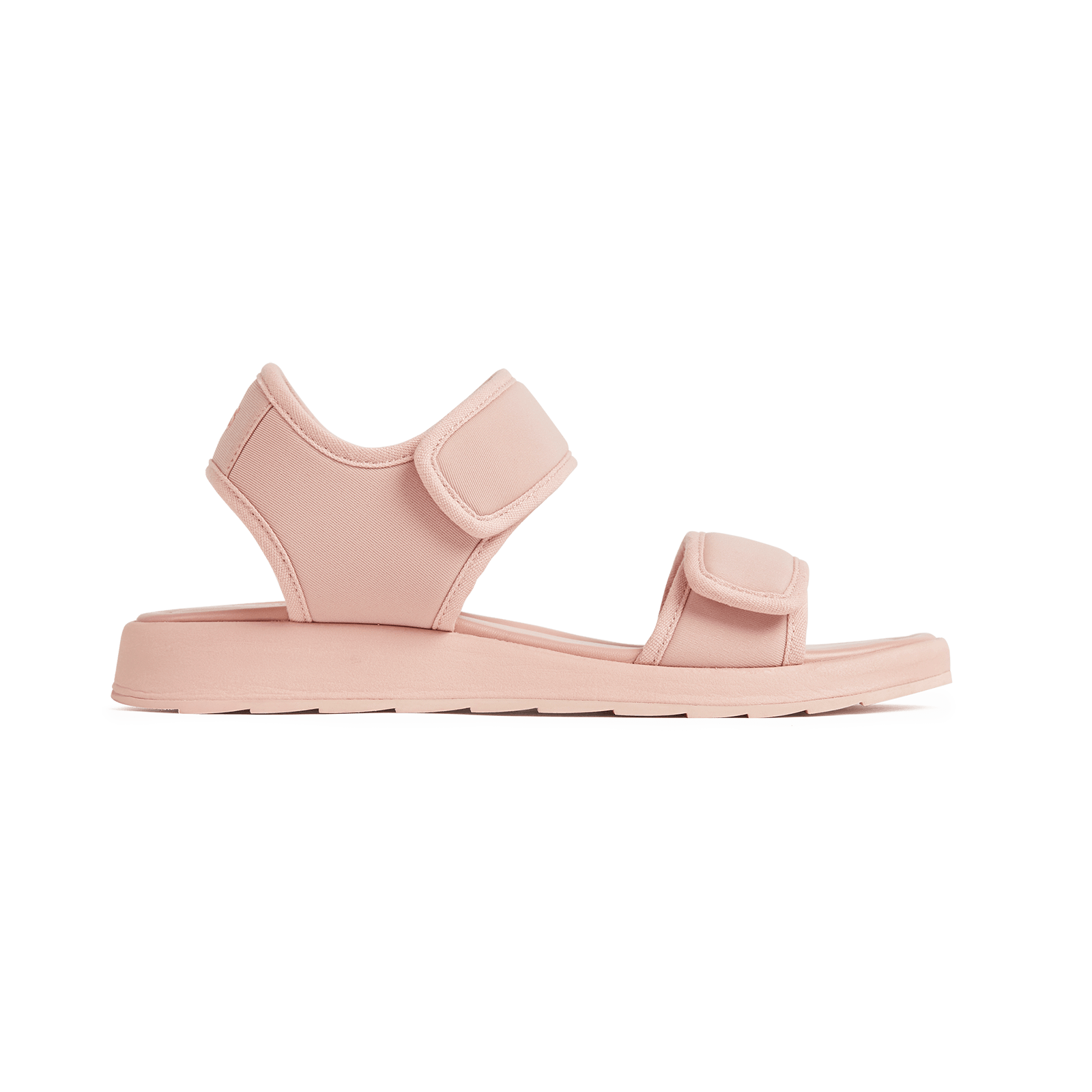 Blush pink top flat sandals